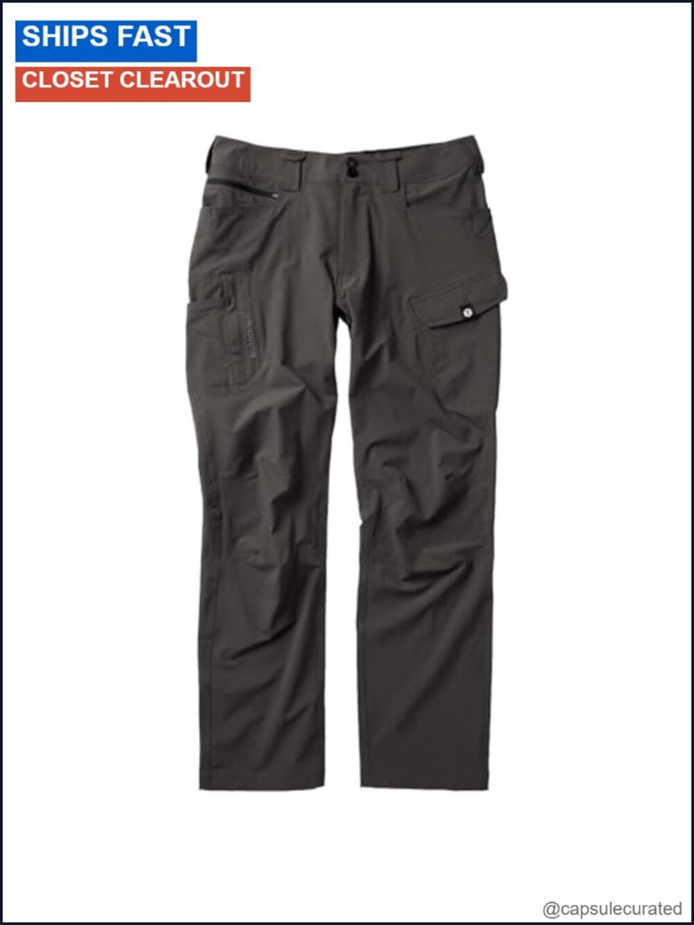 Lightweight Stretch Work Pants 85% Nylon 15% Spandex 8 Utility Pockets Relaxed